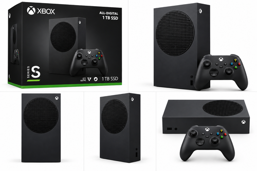 Microsoft Xbox Series S 1TB All-Digital w kolorze czarnym
